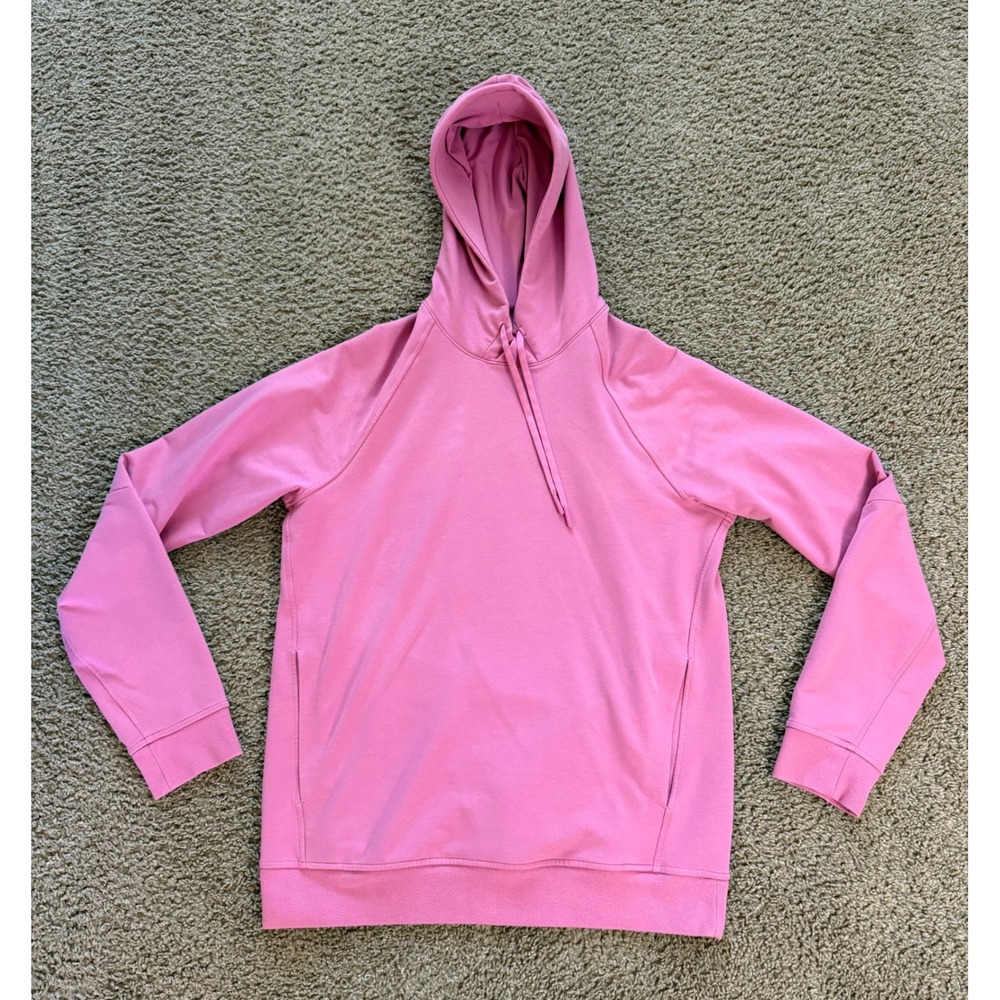 Lululemon City Sweat Pullover Hoodie Pink Mens Size S French Terry M3AUPS
